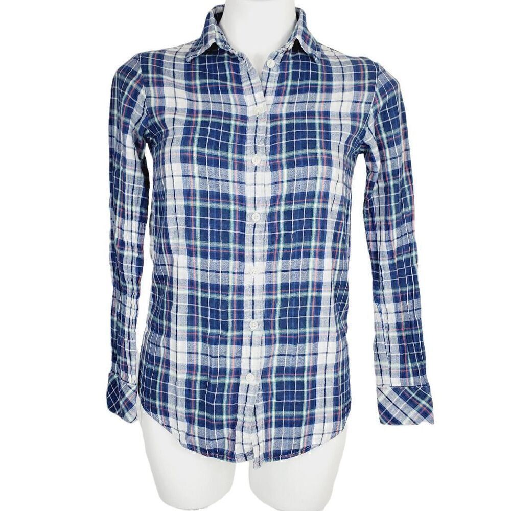 Banana Republic Soft wash longโsleeveโ paid shirt SizeโXS
